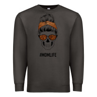 Smoke Brown Glitter, Western Vintage Patterned Mom Skull Premium Sweatshirt - Bettercallsaul
