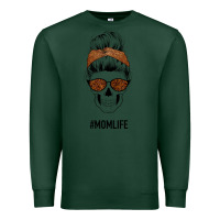 Sports Green Brown Glitter, Western Vintage Patterned Mom Skull Premium Sweatshirt - Bettercallsaul