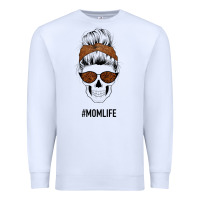 White Brown Glitter, Western Vintage Patterned Mom Skull Premium Sweatshirt - Bettercallsaul