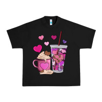 Black valentines day heart coffe Urban Heavy Tee - AdoDesignShop