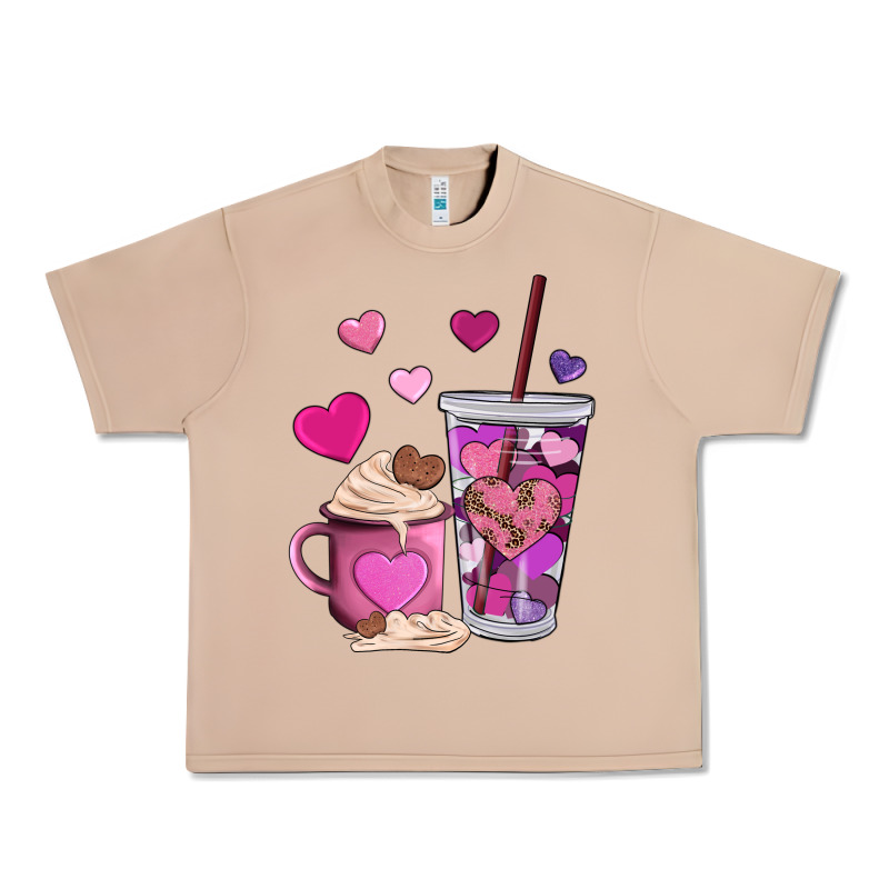 Valentines Day Heart Coffe Urban Heavy Tee by AdoDesignShop | Teevron