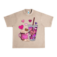 French Oak valentines day heart coffe Urban Heavy Tee - AdoDesignShop
