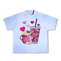 Grape Ice valentines day heart coffe Urban Heavy Tee - AdoDesignShop