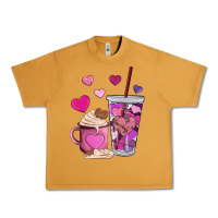 Peanut Butter valentines day heart coffe Urban Heavy Tee - AdoDesignShop
