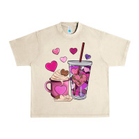 Sandshell valentines day heart coffe Urban Heavy Tee - AdoDesignShop