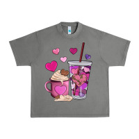 Tornado valentines day heart coffe Urban Heavy Tee - AdoDesignShop