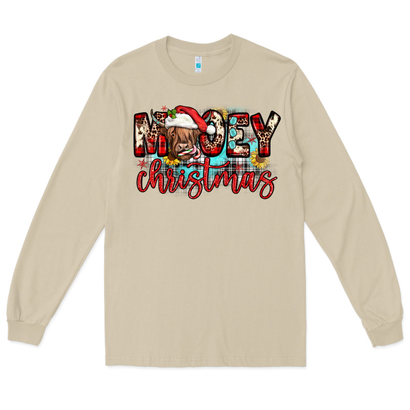 Mooey Christmas Sunflower Long Sleeve Tee by JahusDesignShop | Teevron