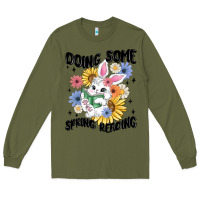 Army Green doing some spring reading Long Sleeve Tee - MaliasSmallBusiness