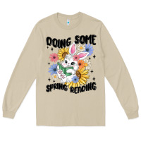 Mushroom doing some spring reading Long Sleeve Tee - MaliasSmallBusiness
