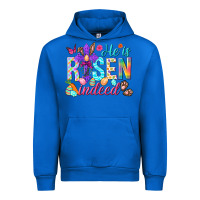 Cobalt He is risen indeed Happy Easter Day Urban Hoodie - HowdyJamesFarm