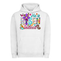 Pigment Lunar Rock He is risen indeed Happy Easter Day Urban Hoodie - HowdyJamesFarm