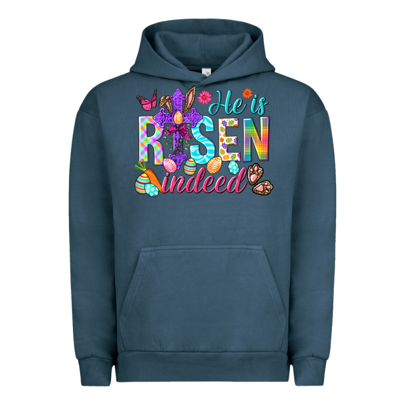 He Is Risen Indeed Happy Easter Day Urban Hoodie by HowdyJamesFarm | Teevron
