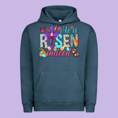 He Is Risen Indeed Happy Easter Day Urban Hoodie Designed By Howdyjamesfarm
