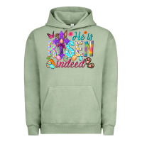 Pigment Oil Green He is risen indeed Happy Easter Day Urban Hoodie - HowdyJamesFarm