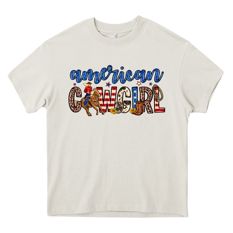 American Cowgirl Heavy Core Tee by Zillion Design Studio | Teevron