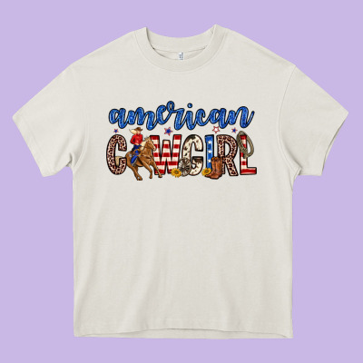 American Cowgirl Heavy Core Tee Designed By Zillion Design Studio
