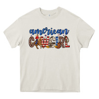 Cream american cowgirl Heavy Core Tee - Zillion Design Studio