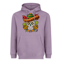 Lavender sombrero skull Heavyweight Hoodie - BarkalooDesign