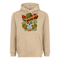 Mushroom sombrero skull Heavyweight Hoodie - BarkalooDesign