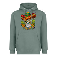 Sage sombrero skull Heavyweight Hoodie - BarkalooDesign