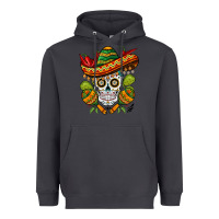 Smoke sombrero skull Heavyweight Hoodie - BarkalooDesign
