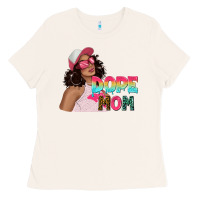 Bone pink sunglasses afro black girl dope mom Ladies Tee - texasbilliewilder