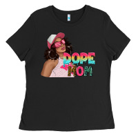 Black pink sunglasses afro black girl dope mom Ladies Tee - texasbilliewilder