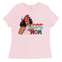 Bubblegum Pink pink sunglasses afro black girl dope mom Ladies Tee - texasbilliewilder