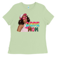Matcha pink sunglasses afro black girl dope mom Ladies Tee - texasbilliewilder