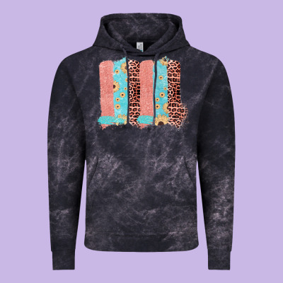 Sunflower Leopard Jute Pattern Brushstrokes Vintage Hoodie Designed By Bettercallsaul