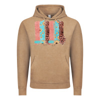Vintage Coffee Sunflower Leopard Jute Pattern Brushstrokes Vintage Hoodie - Bettercallsaul
