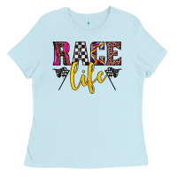 Baby Blue race life Ladies Tee - JahusDesignShop