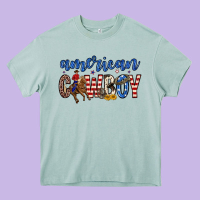 American Cowboy Heavy Core Tee Designed By Zillion Design Studio