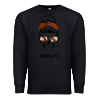 Black Western Brown Glitter Cowhide Patterned Mom Skull Premium Sweatshirt - Bettercallsaul