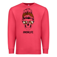 Cardinal Western Brown Glitter Cowhide Patterned Mom Skull Premium Sweatshirt - Bettercallsaul