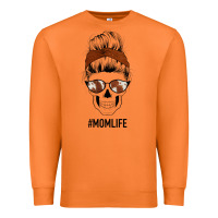 Carrot Western Brown Glitter Cowhide Patterned Mom Skull Premium Sweatshirt - Bettercallsaul