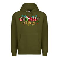 Army Green Grammy Claus Premium Hoodie - texasbilliewilder