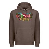 Coffee Grammy Claus Premium Hoodie - texasbilliewilder