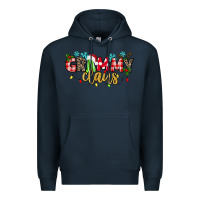 Navy Grammy Claus Premium Hoodie - texasbilliewilder
