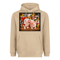 Mushroom Christmas pigs tumbler Heavyweight Hoodie - Jasminsmagicworld