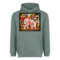 Sage Christmas pigs tumbler Heavyweight Hoodie - Jasminsmagicworld