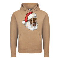 Vintage Coffee african american santa Vintage Hoodie - RanaPortraitStore