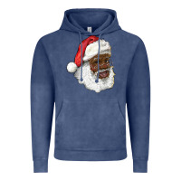 Vintage Denim african american santa Vintage Hoodie - RanaPortraitStore