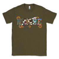 Army Green western nurse Classic Tee - BarkalooDesign