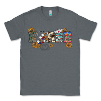 Charcoal Heather western nurse Classic Tee - BarkalooDesign