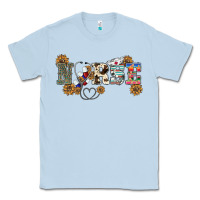 Dusty Blue western nurse Classic Tee - BarkalooDesign