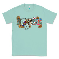 Seafoam western nurse Classic Tee - BarkalooDesign