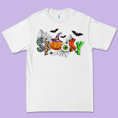 Halloween Spooky Premium Tee Designed By Zillion Design Studio