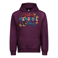 Mauve Wine Happy memorial day 4th of july Urban Hoodie - CowGirlArtShop