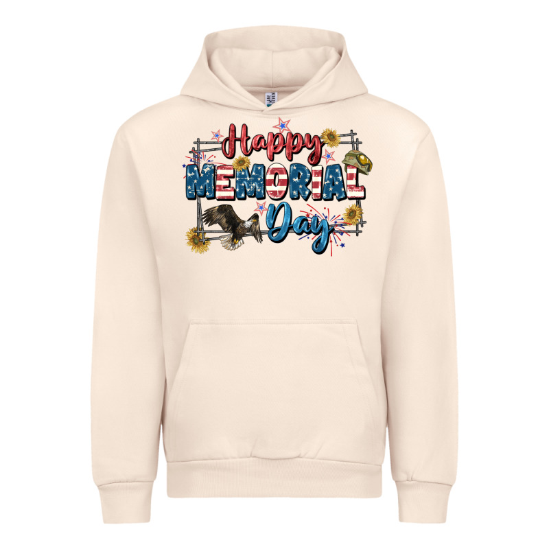 Happy Memorial Day 4th Of July Urban Hoodie by CowGirlArtShop | Teevron